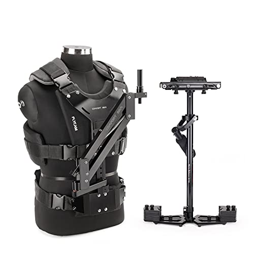 FLYCAM HD-5000 Camera Stabilizer with Comfort Arm and Vest + Free Unico Quick Release & Table Clamp (CMFT-HD5)| Stabilization System for DSLR Video camcorders up to 5kg/11lbs