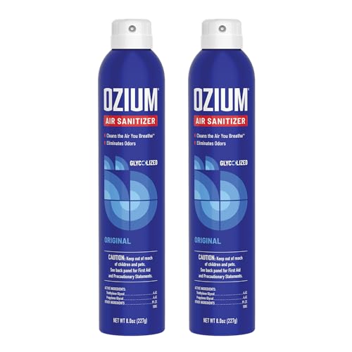 Ozium 8 Oz. Air Sanitizer & Odor Eliminator for Homes, Cars, Offices and More, Original Scent, Pack of 2