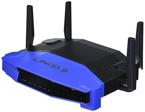 Linksys WRT1900AC Dual-Band+ Wi-Fi Wireless Router with Gigabit & USB 3.0 Ports and eSATA, Smart Wi-Fi Enabled to Control Your Network from Anywhere