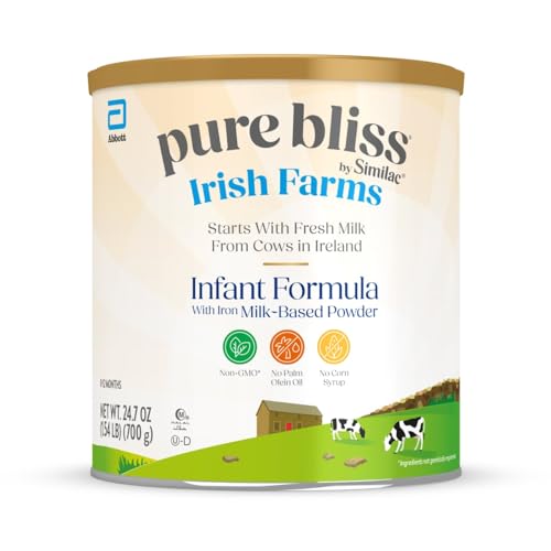 Pure Bliss Irish Farms, Easy-to-Digest Baby Formula, Infant Formula, 0-12 Months, 24.7-oz Can
