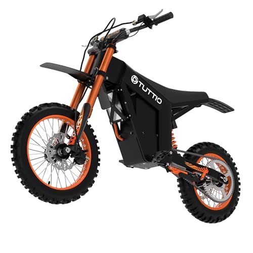 Tuttio Soleil01 Electric-Dirt-Bike for Teens Adults, 14'/12' Fat Tire 2000W Electric-Motorcycle with 48V 21AH Battery Ebike 37MPH Hydraulic Brakes Mountain Off-Road EBike Fit Age 13+