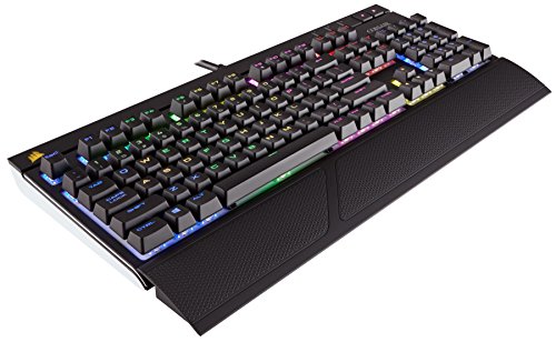CORSAIR Strafe Mechanical Gaming Keyboard - Red LED Backlit - USB Passthrough - Linear and Quiet - Cherry MX Red Switch