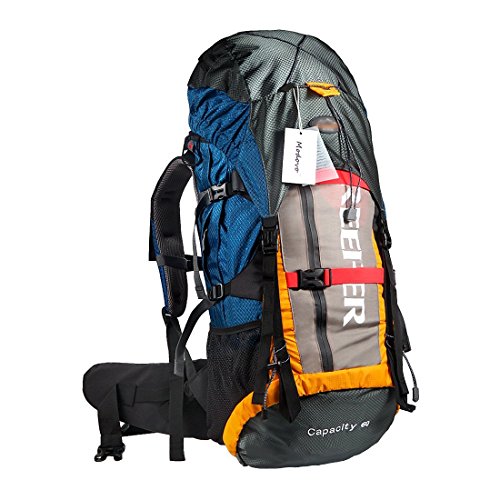 Modovo Creeper Internal Frame Pack CR Bearing System for Camping Hiking Mountaineering 60L Orange
