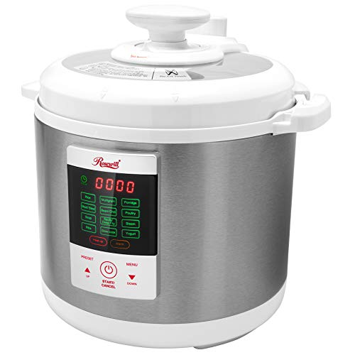 Rosewill RHPC-15001 Pressure Cooker, Non-Stick Pot/White