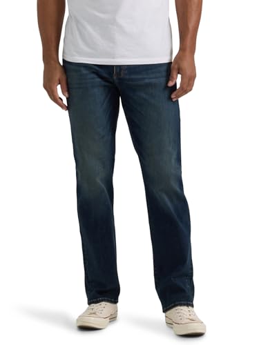 Lee Men's Extreme Motion Relaxed Straight Jean Dark Convoy 42W x 30L