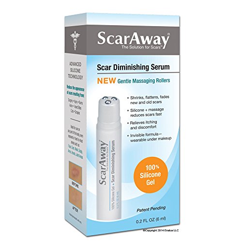 ScarAway Silicone Gel Scar Treatment, Scar Diminishing Serum with Massaging Applicator, 0.2-Ounce