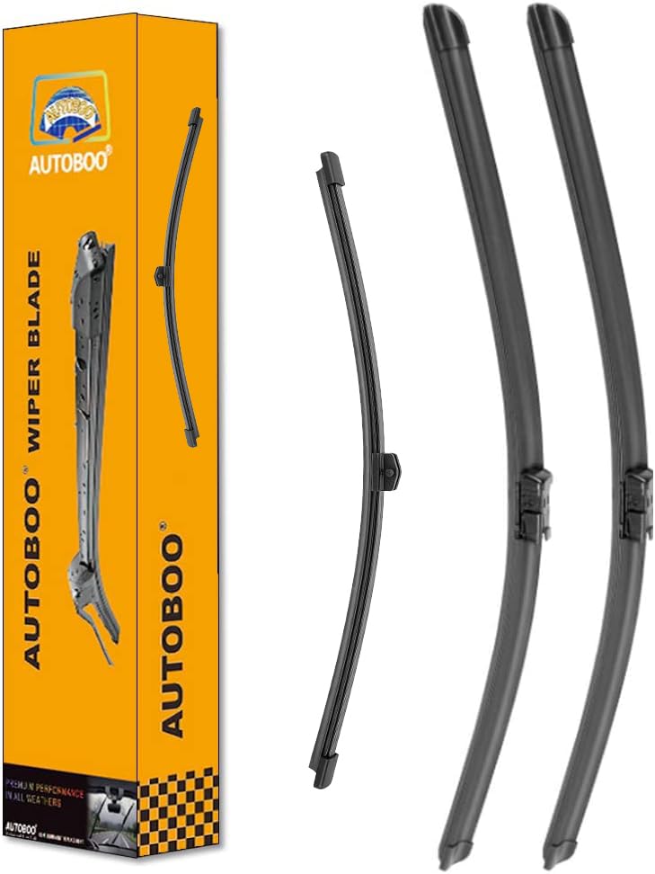 AUTOBOO 24'+20' Windshield Wipers with 13' Rear Wiper Blades Replacement for Audi Q5 2009-2017,SQ5 2014-2017,RS Q3 2021-2022 -Original Factory Quality (Pack of 3)