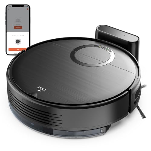 UMMUND Robot Vacuum and Mop Combo, 2 in 1 Mopping Robotic Vacuum Cleaner with Schedule, Wi-Fi/App/Remote, Max Suction 2000Pa, Self-Charging, Slim, Ideal for Hard Floor, Pet Hair, Low-Pile Carpet