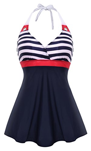 Womens One Piece Swimsuit with Falsies XX-Large Red