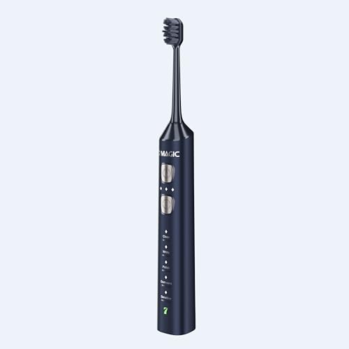7MAGIC Sonic Electric Toothbrush for Adults, Navy Blue