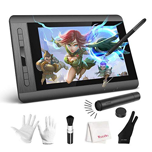 XP-Pen Artist 12 Drawing Monitor, 11.6'' Graphic Drawing Tablet Display,Digital Drawing Tablet with Screen FHD IPS Panel, 6 Hot Keys, 8192 Pressure Battery-Free Pen for Windows Mac