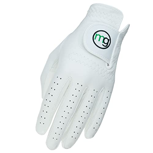 MG Golf Glove Mens Left (RH Golfer) DynaGrip All-Cabretta Leather (Medium Large Regular Size)