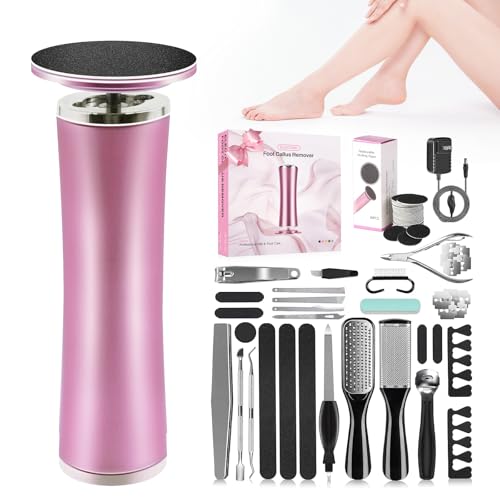TAOMAND Electric Foot Callus Remover with 36 in 1 Pedicure Kit | Adjustable Speed | Up to 800 RPM | 60 Pcs Sandpaper Discs | Professional Electric Callus Remover for Feet for Dead Skin and Calluses