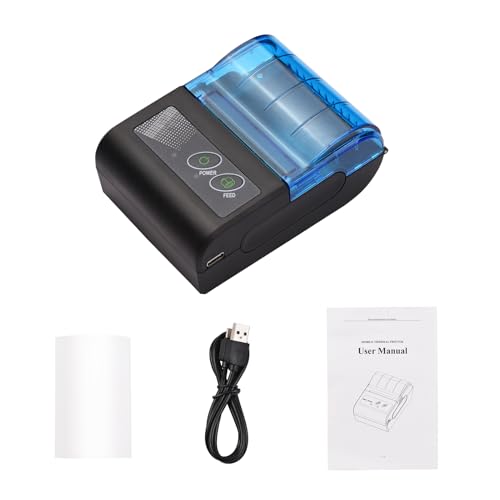 Sunydog Thermal Printer, Portable Mini Thermal Receipt Printers, USB Receipt Bill Ticket Printer with 58mm Print Paper Roll, Fit for Android for Win, Receipt Printer for Restaurant Retail Sale Stores