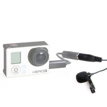 Miracle Sound Lavalier Lapel Clip-on Omnidirectional Condenser Microphone for GoPro HERO3, HERO3+ & HERO4
