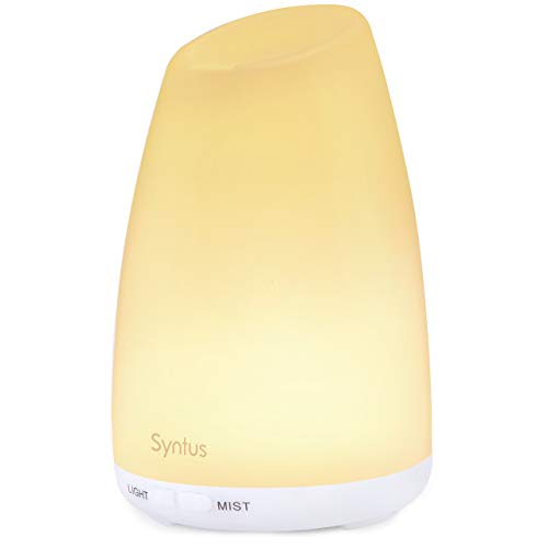Syntus 150ML Essential Oil Diffuser Ultrasonic Aromatherapy Diffusers with Adjustable Mist Mode and Waterless Auto Shut-Off for Home Office