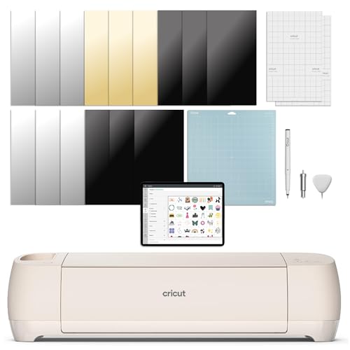 Cricut Explore 4 - Smart Cutting Machine (Seashell) | Digital Content Bundle - Includes Images in Design Space App
