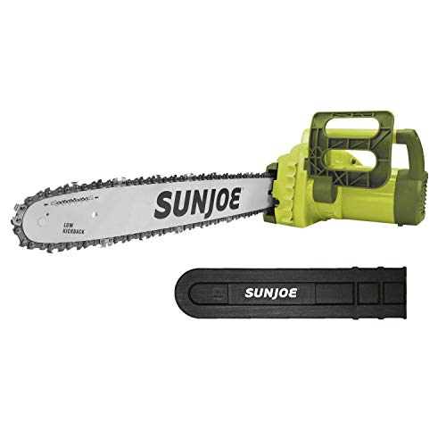 Sun Joe SWJ701E 18-inch 14.0 Amp Electric Chain Saw with Kickback Safety Brake