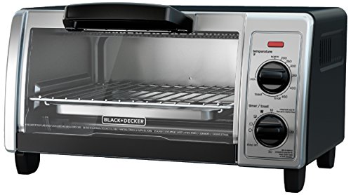 BLACK+DECKER TO1705SB 4-Slice Toaster Oven, Stainless Steel