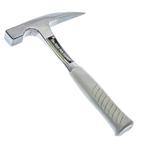 SE Solid Single Piece Drop Forged Rock Pick Hammer with Tip, 22 OZ.