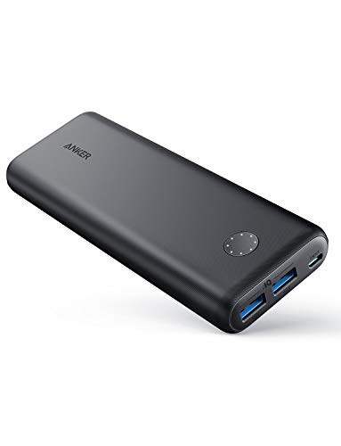 Anker PowerCore II 20000, High Cell Capacity Portable Charger with Dual USB Ports, PowerIQ 2.0 (Max 18W Output) Power Bank, Fast Charging for iPhone, Samsung and More (Quick Charge Compatible)