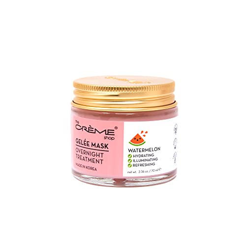 The Crème Shop Korean Skincare | Overnight Gel Mask for Moisturizing and Hydrating, Anti-Aging, Brightening, Relief facial skin care - 2.36 oz (Watermelon)