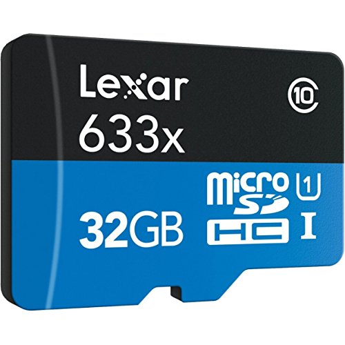 Lexar High-Performance microSDHC 633x 32GB UHS-I/U1 w/USB 3.0 Reader Flash Memory Card - LSDMI32GBB1NL633R