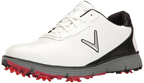 Callaway Men's Balboa TRX Golf Shoe, White/Black, 8 D US
