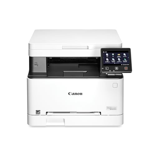 Canon Color imageCLASS MF652Cw - Wireless Laser Printer, Multifunction with Scanner, Copier, Mobile Ready, 3 Year Limited Warranty, 22 PPM Color, White