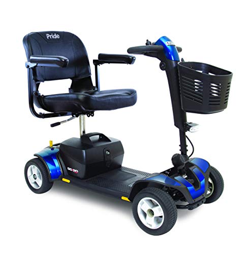 Pride Mobility S74 Go-Go Sport 4-Wheel Electric Mobility Scooter for Adults with Free Challenger Mobility Accessory