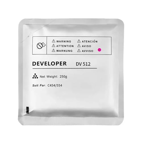 DV512 Developer Powder for BH C554 C224 C284 C364 C454 A2XN0KD Iron Powder Photocopy Machine Compatible Spare Part(1PC DV512-M)