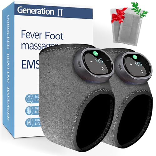 Emsence Foot Massager with Heat,Soleva Foot Massager,3-in-1 Naxir Foot Revive Massager,Wireless & Portable Heated Ankle Wrap