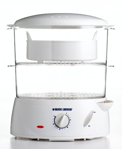 Black & Decker HS1050 7-Quart Food Steamer, White