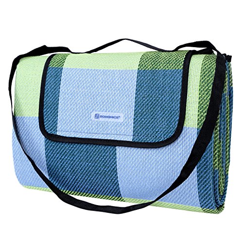 SONGMICS Picnic Blanket Waterproof Beach Camping Outdoor Blanket Mat 77' x 59' UGCM50C
