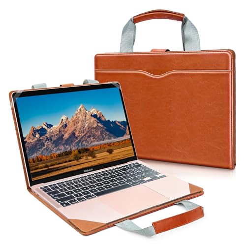 SSS·GRGB Sleeve Case Cover for MacBook Air 13.6 A3113 A2681 M2 M3, MacBook Air 13 A2337 M1/A2179/ A1932, MacBook Pro 13 A2338 (M2 M1)/A2289/A2251/A2159/A1989 /A1708/A1706, MacBook Briefcases, Brown