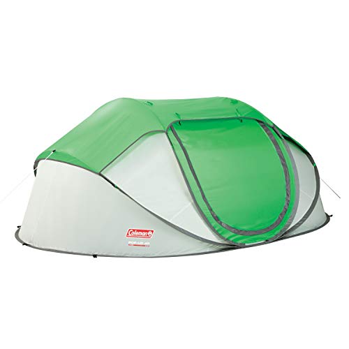 Coleman Pop-Up Instant Tent Sets Up in 10 Seconds, Portable & Lightweight 2/4 Person Weatherproof Camping Tent with Adjustable Rainfly