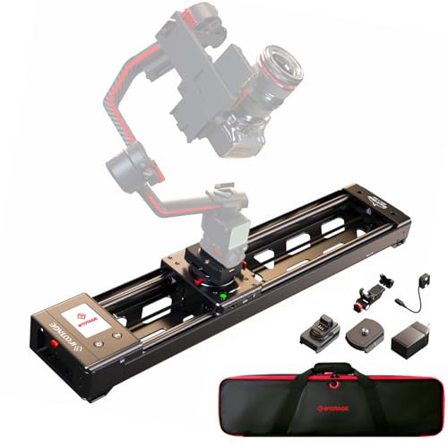 IFOOTAGE Shark Slider Nano II 660 Motorized Camera Slider - 26' Multi-Axis Pan Slider for DJI RS 2/RS3 Pro/RS 4/RS 4 Pro Gimbals, 15.4lbs Payload, 360° Panoramic, 6 Modes, Phone/Camera Compatible​
