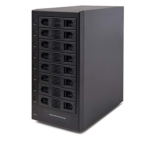 Syba 8 Bay Tool Less Tray Hot Swappabe 2.5' 3.5' SATA Non Raid External USB 3.0 Enclosure SY-ENC50119