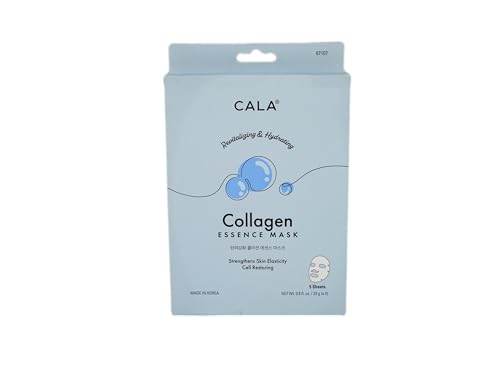 Cala Collagen essence facial mask sheets 5 count, 5 Count