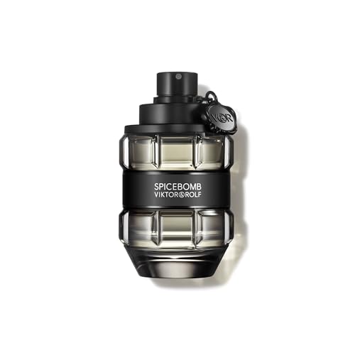 Viktor&Rolf - Spicebomb Eau de Toilette - Woody & Spicy - Cologne for Men - With Notes of Citrus & Tobacco - 3.04 Fl Oz