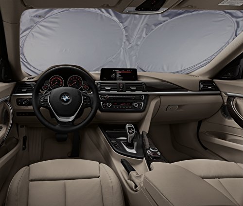 Windshield Sun Shade + Bonus Products. Excellent UV Reflector - Keeping You Cooler with A Pristine Interior - Sun Shades That are Easy to Use See The Reviews