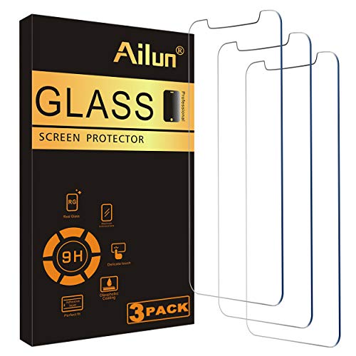 Ailun for Apple iPhone 11 Pro/iPhone Xs/iPhone X Screen Protector,3 Pack, 5.8 Inch Display, Tempered Glass 2.5D Edge Work Most Case [NOT for iPhone 11 6.1 inch]