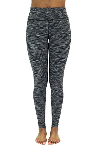 90 Degree by Reflex Women’s Fleece Lined Leggings Winter Yoga Pants - Cosmic Black M