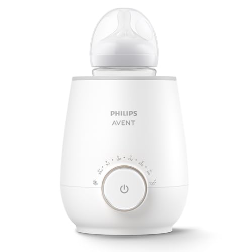 Philips Avent Premium Fast Bottle Warmer, with Smart Temperature Control, Water Bath Technology, Automatic Shut-Off, Model SCF358