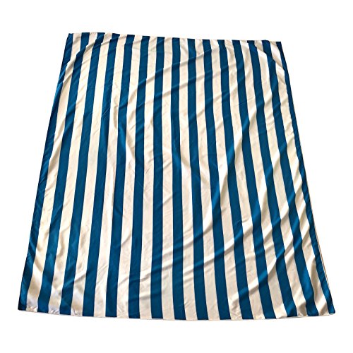 SportLite Microfiber Beach Blanket/Outdoor Picnic Blankets (64 x 76 inches) XL Beach Towel - Fits Two - Corner Anchor Pockets - Sand Free - Fast Dry -
