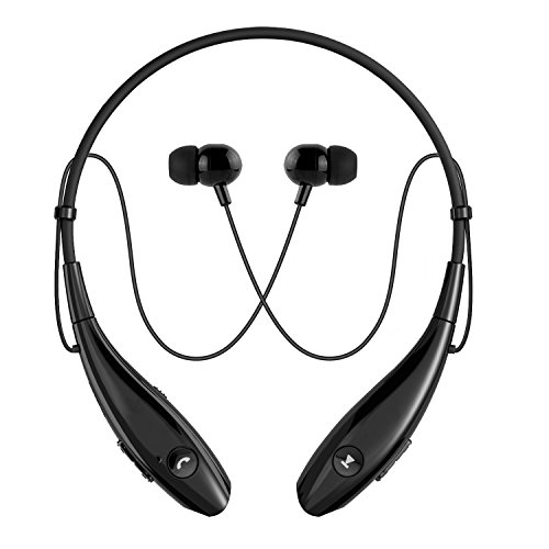 Bluetooth Headset 10H Playing Time,SoundPEATS wireless headphones Neckband Sweatproof Earbuds with Mic(Bluetooth 4.1,workout,Sports) - [Upgraded Version of Q800]