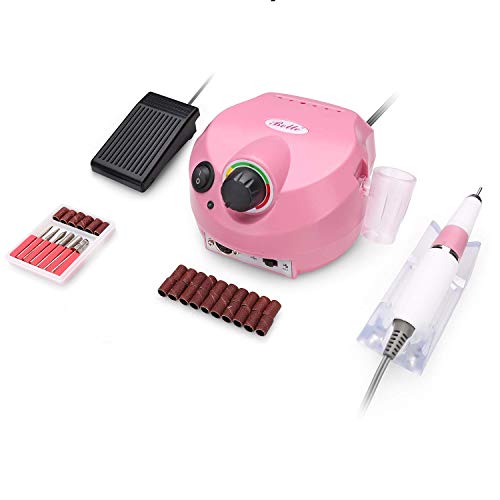 Belle Professional Quality Nail Tech Drill for Gels Acrylics with Foot Pedal 110V,Convenient and Practical