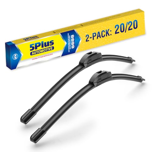 20'-2 Pack Windshield Wiper Blades Replacement For Ford F150 F250 F350 F450 F550 2008-1999 Expedition 2006-1999 Explorer 2010-2005 Mustang 2004-1999 /Chevy Blazer S10 2004-1999 +More