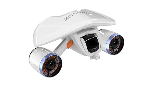 Sublue Mix Underwater Scooter with Action Camera Mount 30 Minutes 40M Waterproof Dual Motors Water Sports Swimming Pool Diving Snorkeling Water Scooter for Kids Adults (Arctic White)