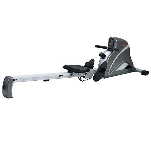 Sunny Health & Fitness Pro Rowing Machine Rower Ergometer with 10 Levels of Magnetic Resistance, Digital Monitor, 300 LB Weight Capacity - SF-RW5508